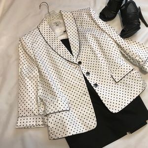 NWT Polka Dot jacket 2 piece suit